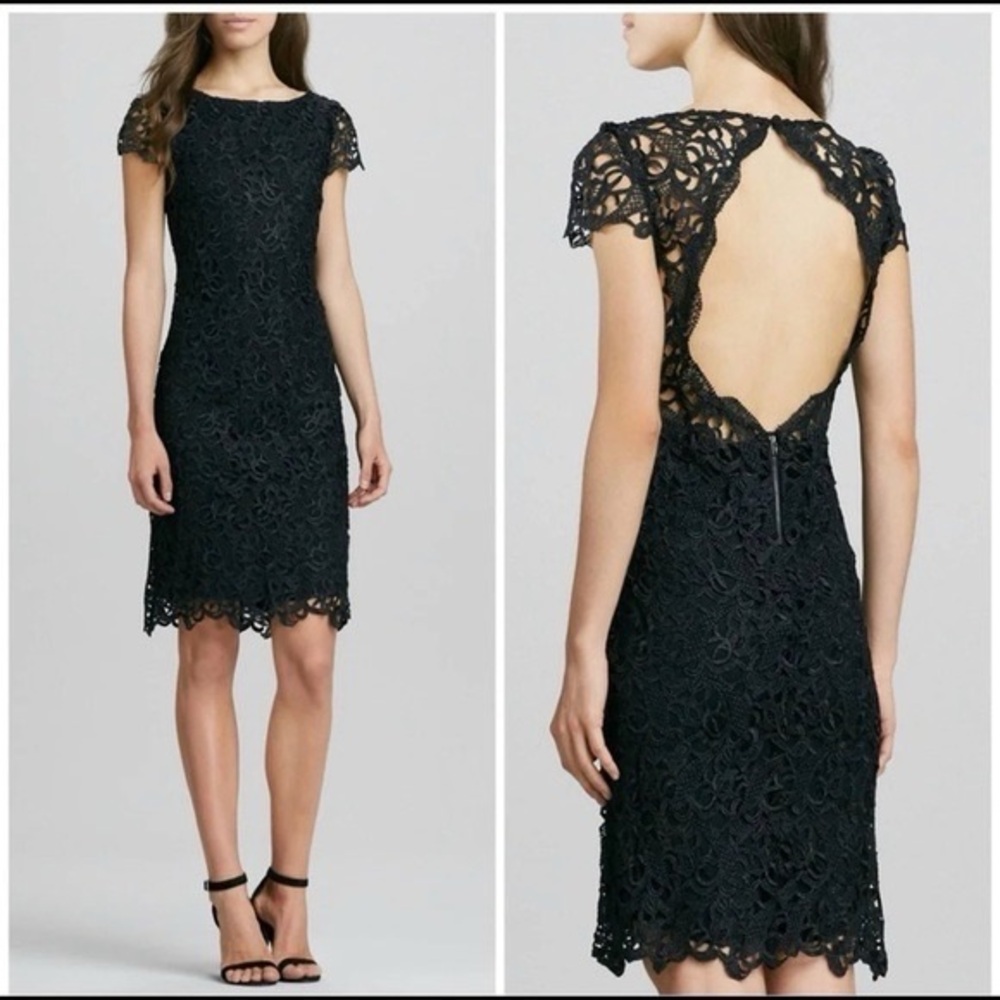 Harper navy lace dress